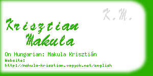krisztian makula business card
